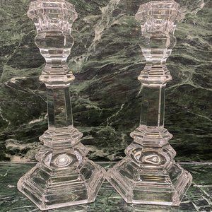 Tiffany & Co.  (2) Plymouth 8" Single Light Candlesticks
